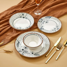 PORCELAIN PLATE SET 24 PIECES FROM FACTORY WHOLESALE 